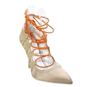 NEW IN BOX NIB Ben Taverniti Unravel Project Pump 35 5 Nude Coral Reflective